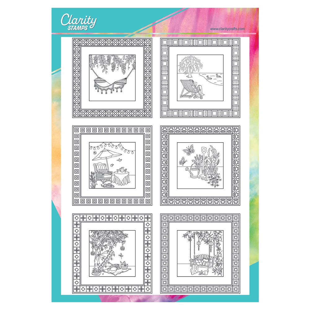 Linda's Summer Sampler A4 Stamp Set – Claritystamp