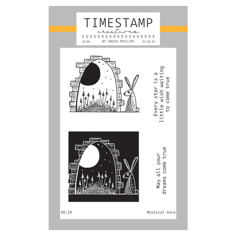 Timestamp Creations by Janice Phillips - Mystical Hare A6 Stamp Set