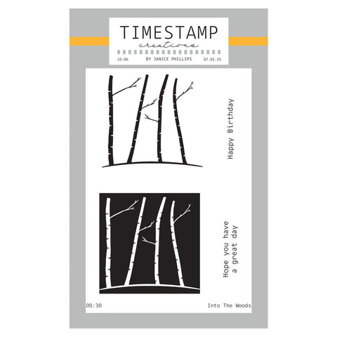 Timestamp Creations by Janice Phillips - Into the Woods A6 Stamp Set