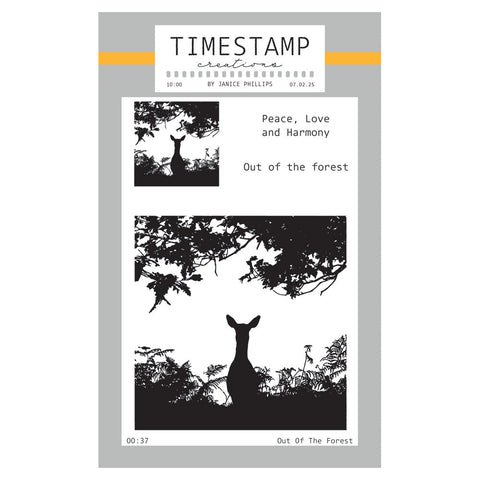 Timestamp Creations by Janice Phillips - Out of the Forest A6 Stamp Set