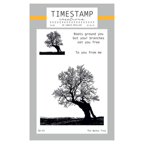 Timestamp Creations by Janice Phillips - The Wonky Tree A6 Stamp Set