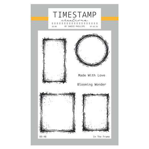 Timestamp Creations by Janice Phillips - In the Frame A6 Stamp Set