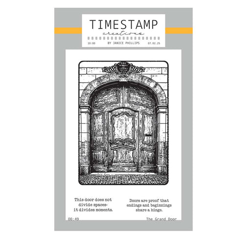 Timestamp Creations by Janice Phillips - The Grand Door A6 Stamp Set
