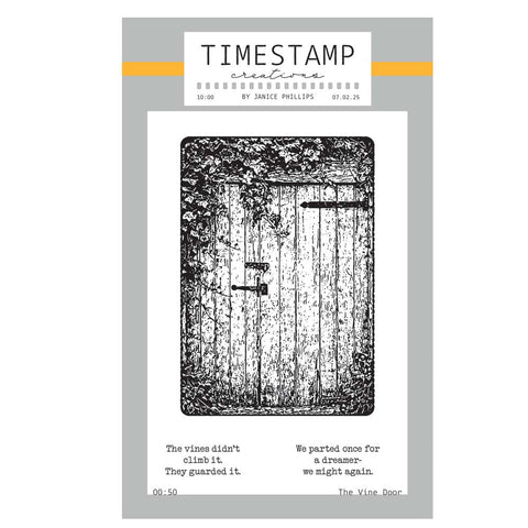 Timestamp Creations by Janice Phillips - The Vine Door A6 Stamp Set