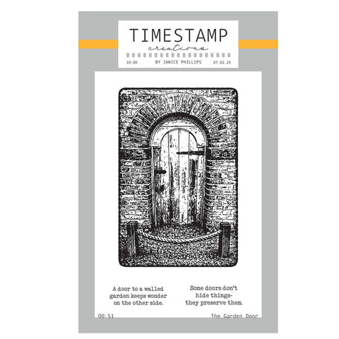 Timestamp Creations by Janice Phillips - The Garden Door A6 Stamp Set