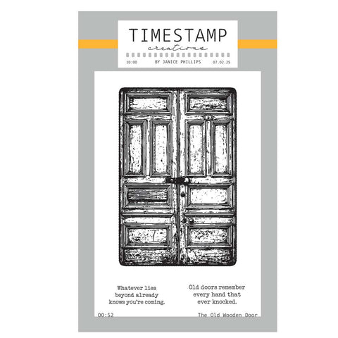 Timestamp Creations by Janice Phillips - The Old Wooden Door A6 Stamp Set
