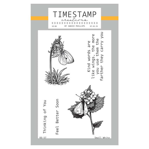 Timestamp Creations by Janice Phillips - Small White A6 Stamp Set