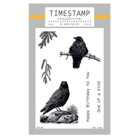 Timestamp Creations by Janice Phillips - The Crow A6 Stamp Set