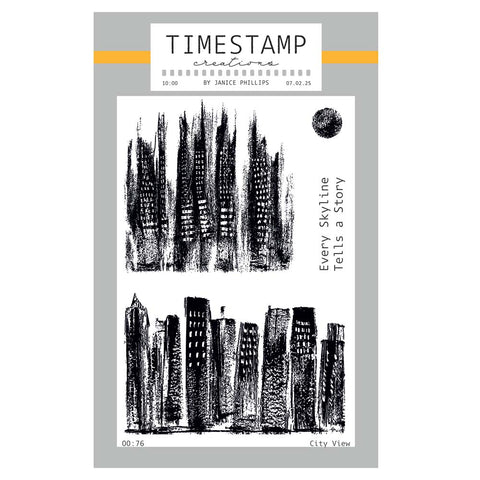 Timestamp Creations by Janice Phillips - City View A6 Stamp Set