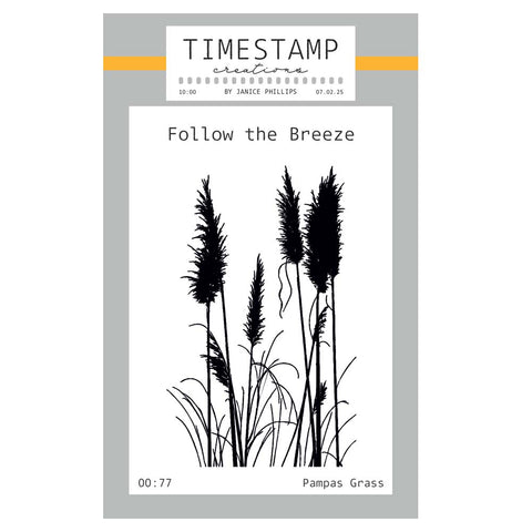 Timestamp Creations by Janice Phillips - Pampas Grass A7 Stamp Set