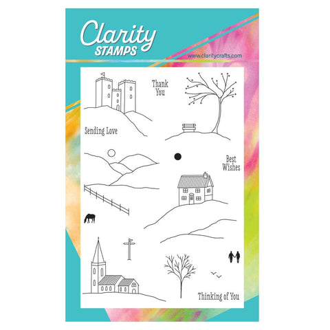 Mini Landscapes - Countryside A6 Stamp Set