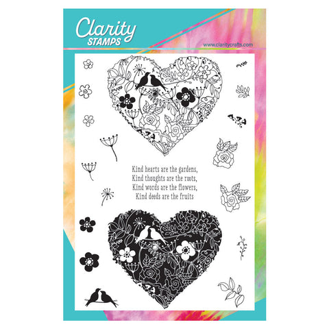 Garden Heart A5 Stamp & Mask Set