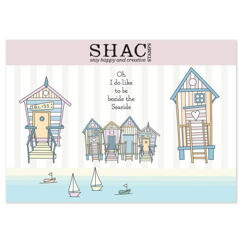 Barbara's SHAC Beach Huts A5 Stamp & Mask Set