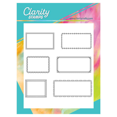 Bijou Statement Sentiments Frames A6 Stamp Set