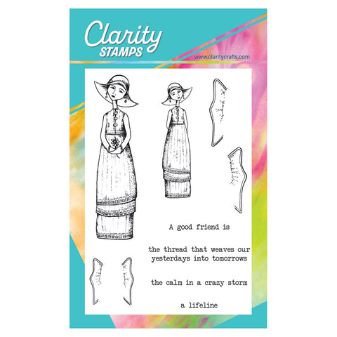 Evelyn - Friends, Sisters & Angels A6 Stamp & Mask Set