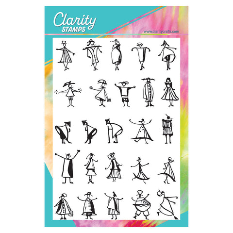 Barbara's Medium SHAC People A5 Stamp Set