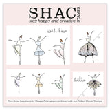 Barb's SHAC Dancing Girls A5sq Stamp Set