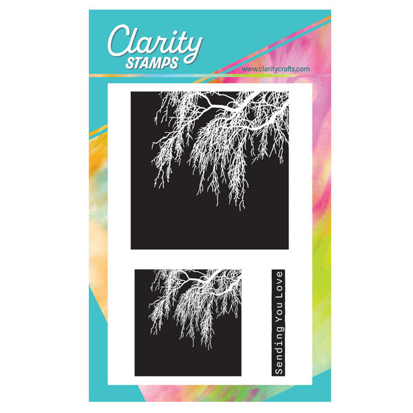 Square Tree Aperture - Sending You Love A6 Stamp Set – Claritystamp