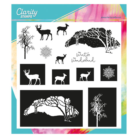 Winter Wonderland A4 Square Stamp Set