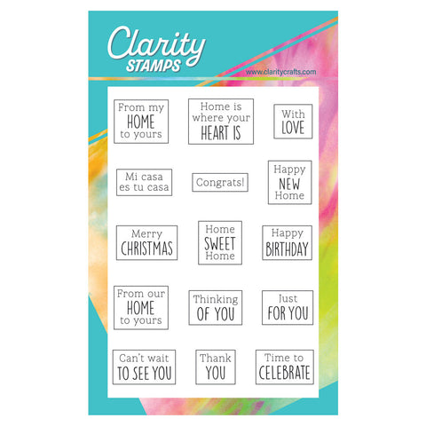 Clarity Street Sentiments A6 Stamp & Mask Set