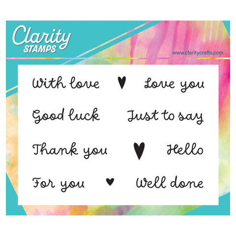 A Whole Lot of Love Sentiments A7 Stamp Set