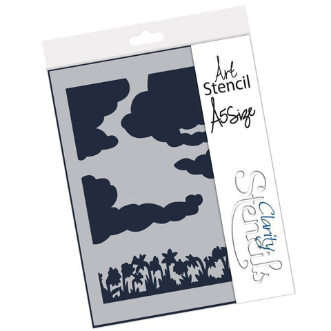 Garden Clouds A5 Stencil