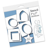Simple Shapes 1 7" x 7" Stencil Collection