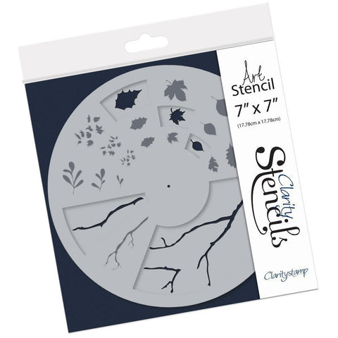 Wheelie Branch Building 7" x 7" Stencil