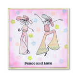 Barbara's SHAC Hippie Chicks A4 Stamp Set