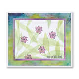 Barbara's Japanese Floral Tiles - Thank You - Three Way Overlay A4 Stamp Set