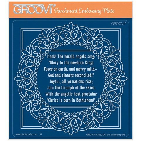 Midi Framed Christmas Hymns - Hark! the Hearld Angel Sings Midi Groovi Plate