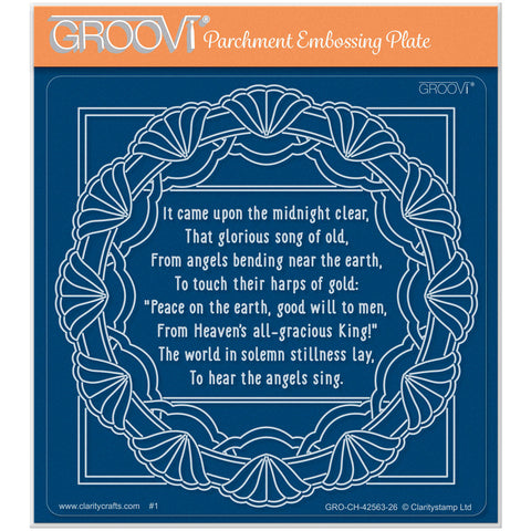 Midi Framed Christmas Hymns - It Came Upon the Midnight Clear Midi Groovi Plate