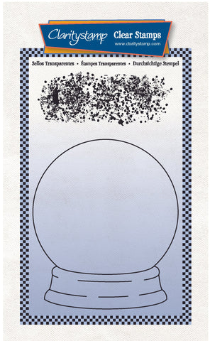 Snow Globe Outline A6 Stamp & Mask Set