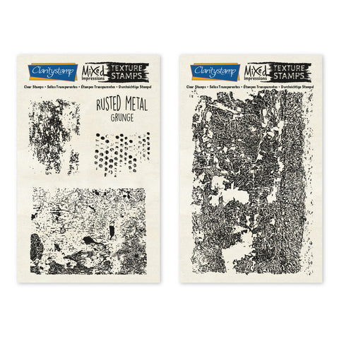 Rusted Metal - Grunge <br/> Mixed Impressions Unmounted Stamps