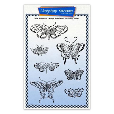 Cherry's Butterflies & Moths Unmounted Stamp & Masks - Set 1