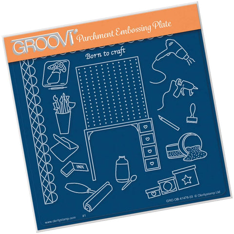 Crafting - Hobbies & Pastimes A5 Square Groovi Plate