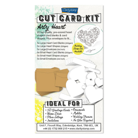 Clarity Cut Card Kit - Arty Heart Set