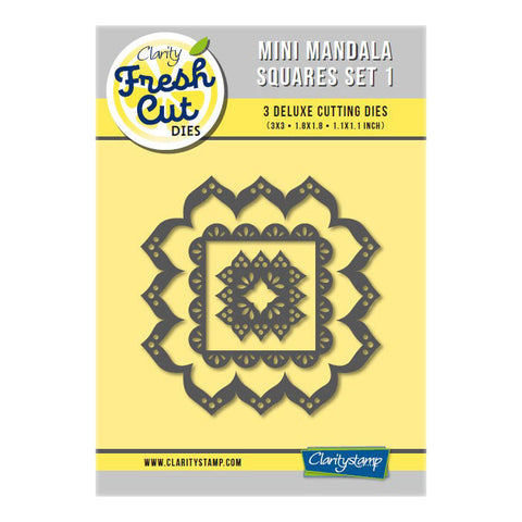 Mini Mandala Squares Set 1 Clarity Fresh Cut Die