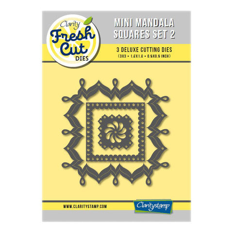 Mini Mandala Squares Set 2 Clarity Fresh Cut Die