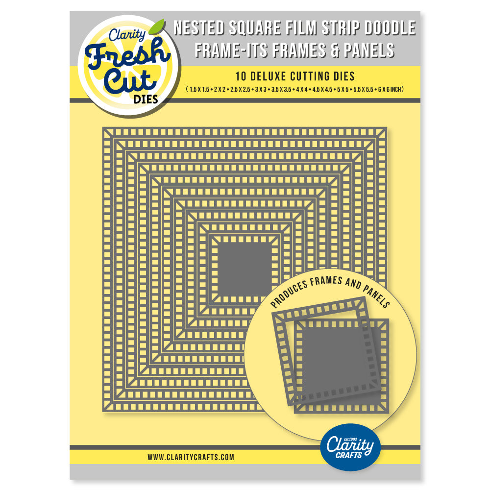 Nested Square Film Strip Doodle Frame-Its Frames & Panels Die Set ...