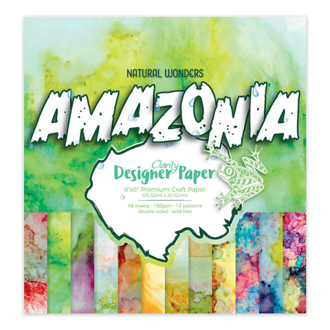 Amazonia Designer Paper Pack 8" x 8"