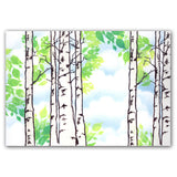 Birch Trees Stencil 7" x 7"