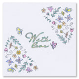KISS by Clarity - Jazz's With Love Colour Me Pattern A6 Stamp Set