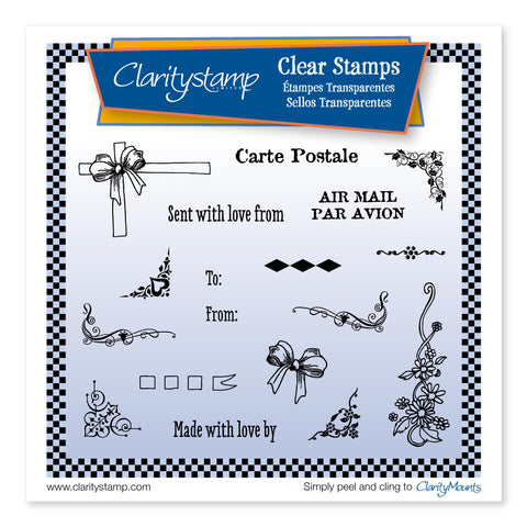 Corners & Flourishes Unmounted Clear Stamp Set
