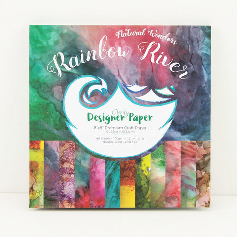 Rainbow River <br/>Designer Paper Pack 8" x 8"