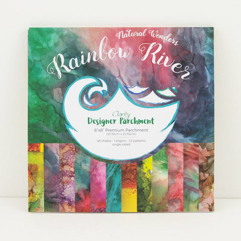 Rainbow River <br/>Designer Parchment Pack 8" x 8"