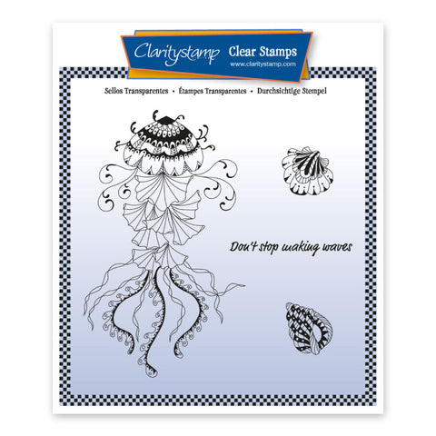 Cherry's Under the Sea - Jellyfish Unmounted Clear Stamp Set