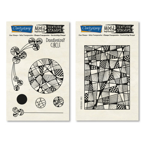 Doodleology Circle - Mixed Impressions Unmounted Clear Stamp Set