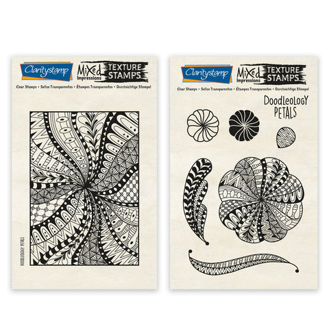 Doodleology Petals - Mixed Impressions Unmounted Clear Stamp Set