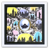 Double Bubble 9" x 11" Stencil